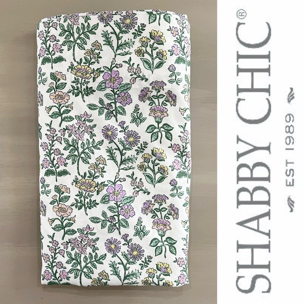Shabby Chic Floral Flat Sheet Full/Double